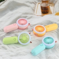 Nouveau mini ventilateur de poche avec lumière nocturne, USB, électrique, rechargeable, petit ventilateur de bureau portable avec batterie au lithium