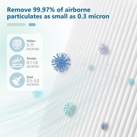 Alleviair HS-1943 H13 HEPA Carbon Filter/Filtre untuk Crane EE-5069 Ultra Premium Air Purifier Sistem Filter 4-in-1 99.97%