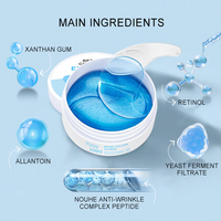 Collagène hydrolysé profondément hydrater et nourrir les patchs pour les yeux corée patch pour les yeux hyaluronique masque pour les yeux au collagène Anti-poches