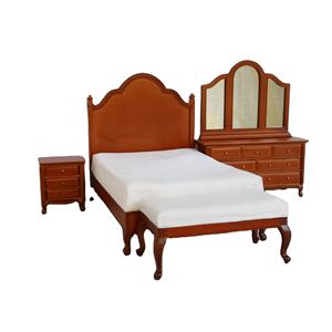 Iland miniaturas 1:12 <span class=keywords><strong>victoriana</strong></span> <span class=keywords><strong>de</strong></span> dormitorio <span class=keywords><strong>de</strong></span> <span class=keywords><strong>madera</strong></span> <span class=keywords><strong>casa</strong></span> <span class=keywords><strong>de</strong></span> <span class=keywords><strong>muñecas</strong></span> miniatura muebles - Product Image 1