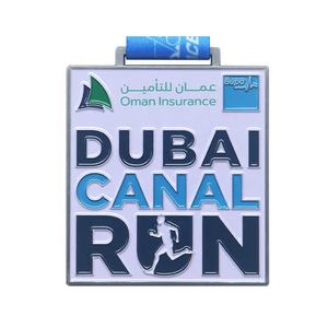 定制金属古董板Kagawaran跑步和自行车锦标赛第一名运动礼品纪念奖奖章 - Product Image 2