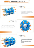 Raccord de transmission de force en acier inoxydable plaqué haute pression avec raccords de tuyauterie soudés bout à bout détachables