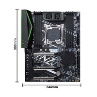 Carte mère X99-F8 compatible avec les processeurs Socket V3/V4 2011-3, 256 Go 8*DDR4, PCIe 3.0, 4*SATA 3.0&USB3, NVME M.2 WiFi X99