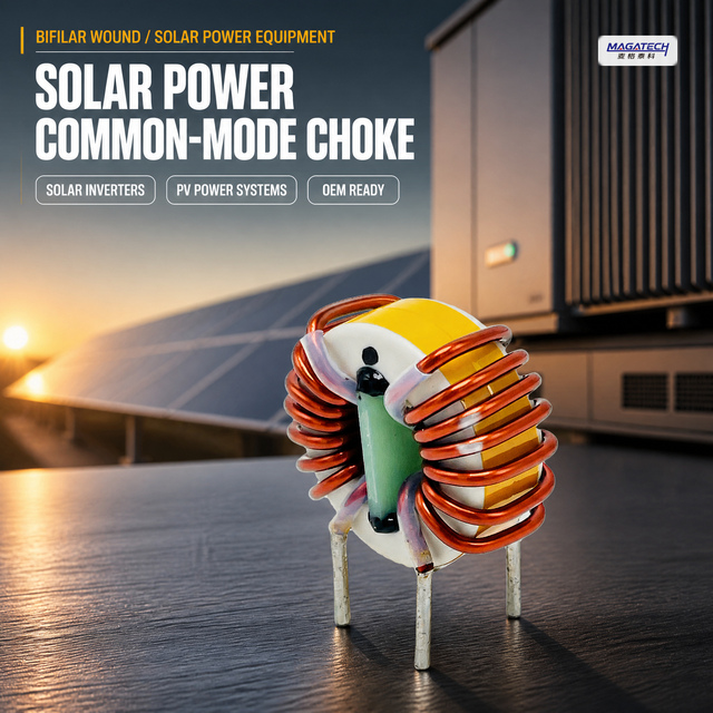 Common Mode Choke Inductor Flat Copper Coil for Photovoltaic Inverter Wind Power Energy Storage Nanocrystalline Core