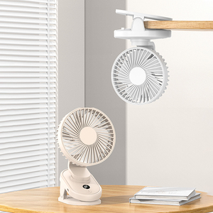<strong>Mini</strong> Portable Dual Purpose Table Fan Clip Fan <strong>USB</strong> Charging 1800mAh Battery Wireless Air Cooling Small Electric <strong>Ventilator</strong> - Product Image 3