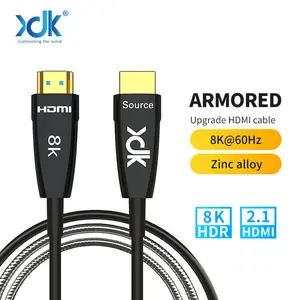 XDK Cable HDMI Upscaling Cable AOC Active Optic 8K Adopter Fiber Optic Armored HDMI Cable Support 300m