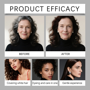 Teinture capillaire nourrissante et lissante Hoegoa, soin capillaire, traitement lissant, teinture capillaire saine pour hommes et femmes - Product Image 3