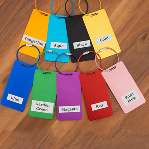 Hot Sale Factory Wholesale Metal Aluminum Alloy Luggage Tag Anodized <b>Suitcase</b> <b>Label</b> for Travel Bag ID Security - Product Image 5