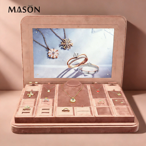Support <span class=keywords><strong>de</strong></span> présentation <span class=keywords><strong>de</strong></span> bijoux <span class=keywords><strong>de</strong></span> luxe Mason, support <span class=keywords><strong>de</strong></span> présentation en PU, support <span class=keywords><strong>de</strong></span> présentation <span class=keywords><strong>de</strong></span> bijoux, magasin, bracelet, collier, bague, boucles d'oreilles, ensemble complet - Product Image 4