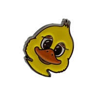 Badge en émail rond personnalisé avec logo en métal peint en noir pour chemise