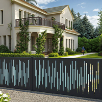 Panneaux de garde-corps de balcon en aluminium et acier inoxydable découpés au laser sur mesure, clôture de terrasse de jardin extérieure et rampes