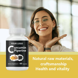 Private Label Op Maat Gemaakte Supplementen Kurkuma Curcumine Capsules Zwarte Peper Piperine Kurkuma Curcumine Capsules - Product Image 4