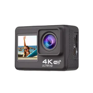 Частная экшн-камера 4K HD 60fps WiFi 2,0 ", Подводная Водонепроницаемая видеокамера на шлем, Спортивная камера