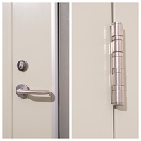 Puerta Cortafuego de Acero para Interiores con Diseño Minimalista para Hoteles, Cocinas y Supermercados - Hoja Única y Ventanas de Visión