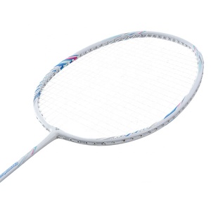 DECOQ Raquette de <span class=keywords><strong>badminton</strong></span> de type offensif tissée au carbone de haute qualité professionnelle avec poignée <span class=keywords><strong>en</strong></span> PU <span class=keywords><strong>en</strong></span> aluminium Caractéristique légère - Product Image 4