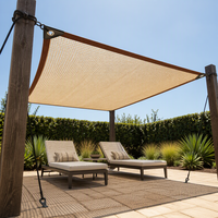 Filet pare-soleil à fixation rapide avec boucle, bords renforcés, pour abri de voiture, camping, jardin