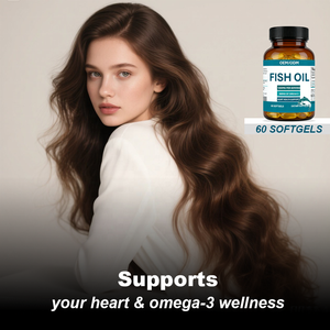 น้ำมันปลาแบบซอฟต์เจล 1200 มก. ต่อหนึ่งหน่วยบริโภค - โอเมก้า <span class=keywords><strong>3</strong></span> 360 มก. สำหรับเสริมสร้างสุขภาพหัวใจ 60 แคปซูล ผลิตภัณฑ์เสริมอาหาร รับผลิตแบบ OEM/ODM - Product Image 6