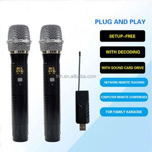 TNH um-u100 tak ve çalıştır KTV sahne performansı için profesyonel kablosuz el mikrofonu akıllı gürültü azaltma - Product Image 6
