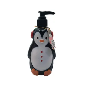 Sabun Cair cuci tangan 320ml botol berbentuk Penguin kustom Seri Natal