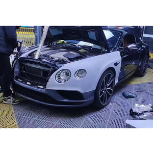 Pour Bentley Continental <span class=keywords><strong>GT</strong></span> 6.0/4.0 2012-2015 Changer pour 2019 Style Pare-chocs avant avec calandre Lèvres de pare-chocs arrière. - Product Image 3