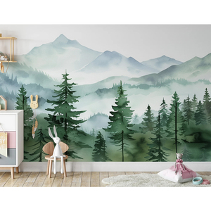Naturaleza y paisaje tela bosque calcomanía <span class=keywords><strong>pared</strong></span> mural <span class=keywords><strong>3D</strong></span> interiores dormitorio papel tapiz <span class=keywords><strong>para</strong></span> niños - Product Image 6