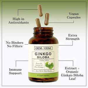 <span class=keywords><strong>OEM</strong></span> ODM produttore integratore prodotto 1200mg capsule di foglie di ginkgo biloba - Product Image 3