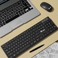 Clavier et souris sans fil Banda K10C d'origine, kit de bureau, ensemble clavier et souris sans fil pour joueur, 2,4 GHz, multimédia, USB