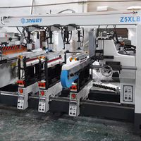 Machine à percer le bois CNC JIYU Z5XLB à 5 rangées pour panneaux de meubles et de chaises de bureau, perçage à haute vitesse, améliore l'efficacité de la production