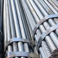 Barre en acier filetée résistante sismique HRB400/500/600, diamètre 16-25mm, barre en acier filetée pour le béton de construction