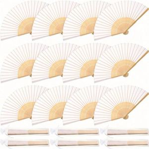 Éventail pliant en bois de bambou sculpté sur mesure, style art populaire, éventail à main, cadeau de mariage, cadeau d'affaires, motif décoratif peint - Product Image 3