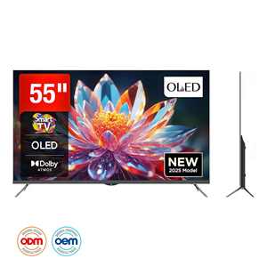 Televisor OLED Inteligente Ultrafino de 55 Pulgadas con Alto Contraste, Bisel Delgado y Retroiluminación <span class=keywords><strong>LED</strong></span> en Formato 4K para una Configuración Moderna de Cine en Casa y Juegos - Product Image 1