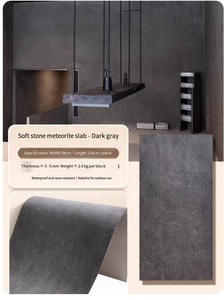 Revêtement mural extérieur flexible <span class=keywords><strong>en</strong></span> pierre écologique, texture naturelle, imperméable, pour la décoration des murs de maisons et villas <span class=keywords><strong>en</strong></span> extérieur - Product Image 6