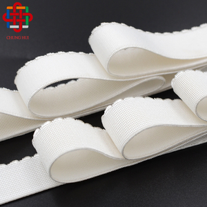 Tùy Chỉnh Màu Trắng Đen 13Mm Rộng Picot Edged Ren Ban Nhạc Đàn Hồi Picot Áo Ngực Vai Đàn Hồi Vành Đai Cho Đồ Lót - Product Image 4