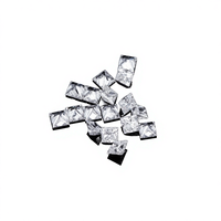Diamants de laboratoire remplis, taille princesse, 1,5x1,5mm~2,75x2,75mm, couleur D, excellente taille, pureté VS1, pour la fabrication de bijoux