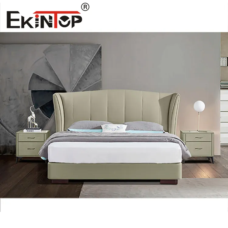 Ekintop bedroom furniture hotel adjustable bed frame bed with mattress included