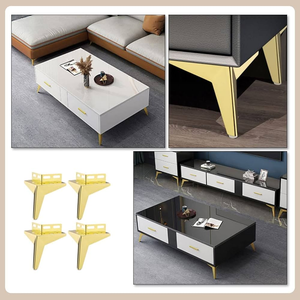 100% Chất Lượng Cao Kim Loại Settee Chân Nhà Máy Bán Buôn Thay Thế Sofa Chân Kim Loại Rắn Ghế Chân Cho Tủ Chân - Product Image 2