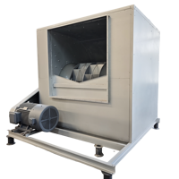 Ventilateur centrifuge compact à haute pression statique et à pales courbées vers l'arrière, économe en énergie, en boîtier OEM pour la purification et l'évacuation de l'air