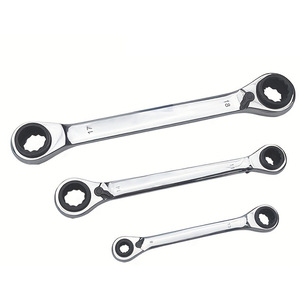 Double End Ratchet Wrench Metric Hex <b>Chrome</b> Plated High Carbon Steel Industrial Grade 0.6 Kg For Automotive Repair - Product Image 2