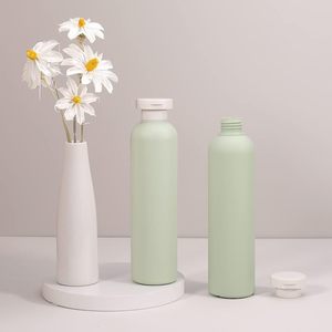 Luxury Matte Green 200ml 300ml 500ml HDPE Squeeze <b>Plastic</b> Shampoo Bottles for Cosmetic Skincare Body Wash Lotion <b>Packaging</b> - Product Image 5