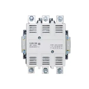 Factory CJ20-160 Magnetic AC Electrical Contactors Rated for 200A 630A 220V 380V 415V 600V Main Circuit Rating Voltage 1140V