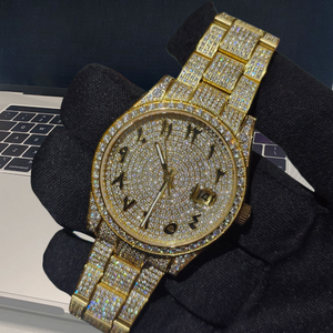 Reloj Deportivo Hip Hop con Incrustaciones de Diamantes, Movimiento Mecánico Automático ETA, Luminoso, con Alarma, Fase Lunar y Moissanita - Product Image 3