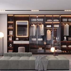 Système d'organisation de dressing et de garde-robe en forme de U minimaliste personnalisé SANTOPOVA en PET - Product Image 1