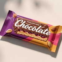 Sachets en plastique personnalisés pour bonbons, avec fermeture éclair, finition mate, résistants à l'humidité, pour petites entreprises, faits à la main, pour bonbons gélifiés, pochettes de poche, sachets pour noix