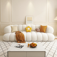 Canapé d'Angle Modulable 3 Places en Velours Doux Italie, Ensemble de Salon pour Appartement, Hôtel et Meubles de Maison