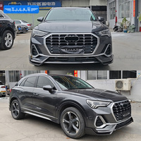 Kit carrosserie en fibre de carbone YCK, pelle avant, jupe latérale, diffuseur arrière, aileron supérieur, 2019-2024, adapté aux kits de conversion Audi Q3
