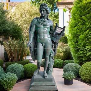 Estatua de escultura de Apolo de <span class=keywords><strong>Dios</strong></span> griego de bronce de diseño clásico de tamaño real para decoración de jardín - Product Image 2