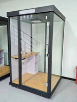 Cabine de karaoké sans interférence, montage rapide, installation facile, mini studio d'enregistrement KTV modulaire, design moderne, utilisation en bureau ou immeuble commercial