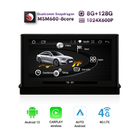 Lecteur multimédia automobile Android 13.0 8 cœurs pour Audi A3 2013-2016 avec écran tactile 7 pouces, écran partagé, 8 Go + 128 Go, GPS, CarPlay, 4G, WiFi