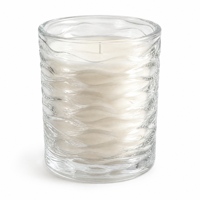 Vente en gros de coupelles à bougies en verre transparent, motifs gaufrés variés, porte-bougies votives en verre épais pour la décoration de table de fête