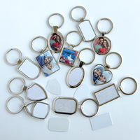 Vente en gros de porte-clés blanc à sublimation Produits cadeaux Porte-clés en métal à sublimation vierge en alliage de zinc